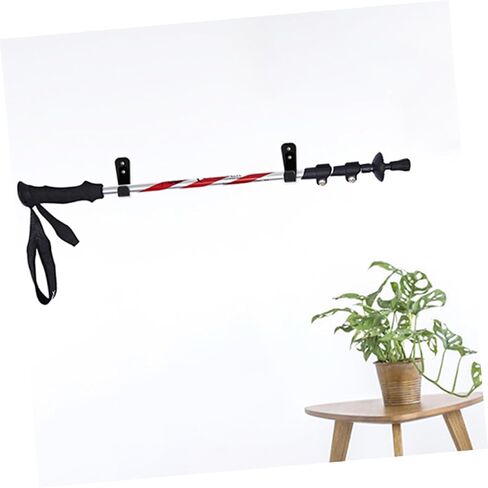TOYANDONA 4Pairs Wall Hockey Stick Stands Fishing Pole Holders Durable Acrylic Racks for Ski Poles Trekking Poles and Home Decoration Multipurpose Hanging Racks with Screws in Saudi Arabia