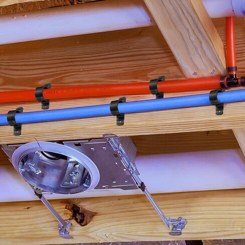 مشابك أنابيب التعليق Patikil 2 بوصة ، و 25 حزمة الدعم أنابيب قياسية لأنبوب CPVC النحاس PEX ، أسود in Saudi Arabia