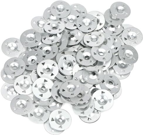 Qwork Foam Board Rackers غسالات ، 300 صورة 1-1/8 "غسالات فولاذية لتثبيت لوحة رغوة لوحة العزل in Saudi Arabia