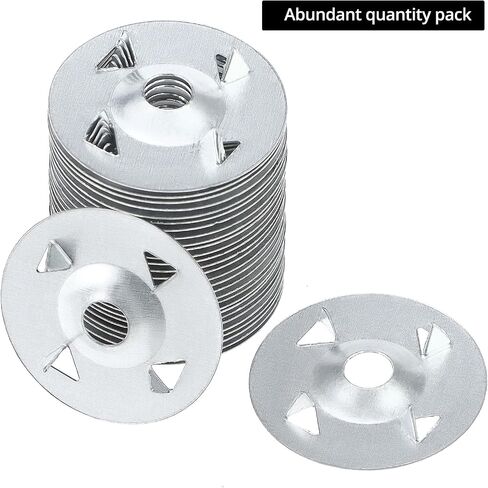 Qwork Foam Board Rackers غسالات ، 300 صورة 1-1/8 "غسالات فولاذية لتثبيت لوحة رغوة لوحة العزل in Saudi Arabia