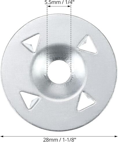 Qwork Foam Board Rackers غسالات ، 300 صورة 1-1/8 "غسالات فولاذية لتثبيت لوحة رغوة لوحة العزل in Saudi Arabia