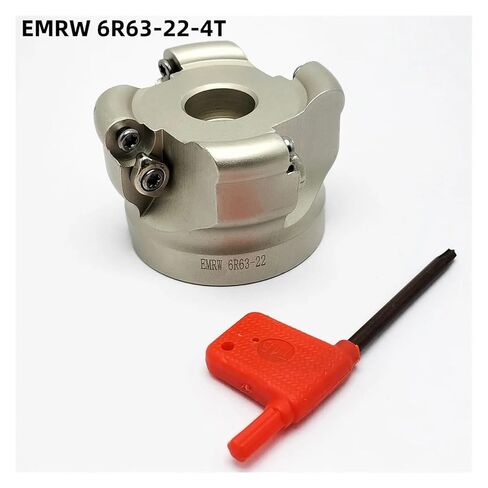 1pcs EMRW6R 80-27-6T 63-22-4T 50-22-4T EMRW 6R Round Nose Milling Cutter Head RPMT Hard Alloy Carbide Inserts Machine Tool milling(EMRW 6R50-22-4T) in Kuwait