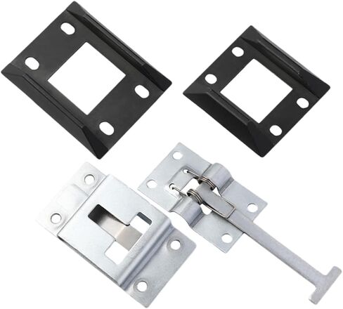 AmoSfun 2sets RV Door Abour Heavy Duty Cargo Trailer حامل الباب مقاوم للتركيب سهل التثبيت لشاحنات وحاويات المقطورات in Saudi Arabia