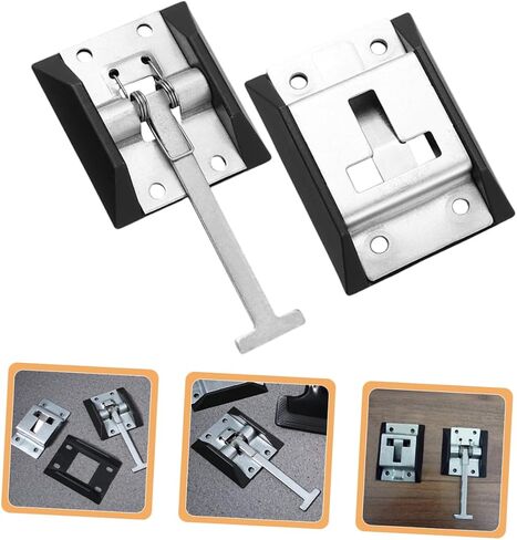 AmoSfun 2sets RV Door Abour Heavy Duty Cargo Trailer حامل الباب مقاوم للتركيب سهل التثبيت لشاحنات وحاويات المقطورات in Saudi Arabia