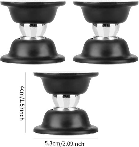 3Pcs RV Door Catches Doors Stop Protection Shock Absorption Baggage Door Holders for Hotel Vehicle Campers Yachts Bathroom, Black in Kuwait