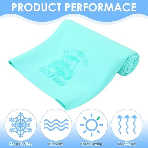 3 PCS مناشف تبريد الجولف للعنق والوجه 17 "× 26" PVA التبريد المنشفة العرق القابلة للتنفس وسرعة الجافة الفائقة الرياضة الباردة لخرق الجو الساخنة جولف ملاعب التخييم الجري في صالة الألعاب الرياضية الهدايا in Kuwait