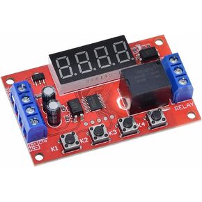 DC 5V 12V 24V 10A قابلة للتعديل الوقت للتأخير وحدة ترحيل LED توقيت الرقم الرقمي توقيت توقيت تأخير التبديل التبديل التبديل التبديل (اللون: ONECOLOR) in Kuwait