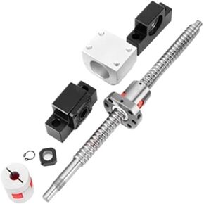 Linear Motion Ball Screw Precision Part SFU1610 Ball Screw 150 to 1000mm Rolled Ball Screw with Single Ball Nut for CNC Parts BK12 BF12 Standard End Machined(565mm) in Saudi Arabia