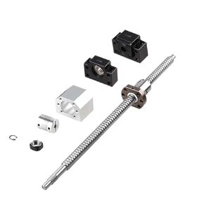 آلة التحكم في الكرة مزدوجة الجوز الجوز المسمار SFU1605 SET BALL SCREW C7 END MACHINED+1605 BALT NUT+NUT HOUBLE+BK/BF12 END SUPPERT+COUPLER (SFU1605-650MM) in Kuwait