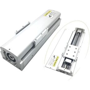 Fully Enclosed Guide Linear Module Heavy Load 120mm Width 1605 1610 Ballscrew 2pcs HGH15CA Block Sliding Table(60mm Servo Bracket,SFU1605-200MM Stroke) in Kuwait