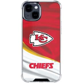 Skinit Clear Phone Case Compatible with iPhone 14 - Officially Licensed NFL Kansas City Chiefs Design in Saudi Arabia