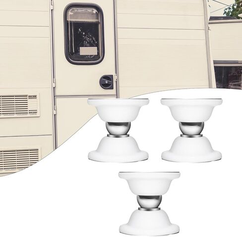 3Pcs RV Door Catches Doors Stop Protection Shock Absorption Baggage Door Holders for Hotel Vehicle Campers Yachts Bathroom, Black in Kuwait