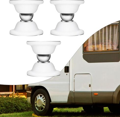 3Pcs RV Door Catches Doors Stop Protection Shock Absorption Baggage Door Holders for Hotel Vehicle Campers Yachts Bathroom, Black in Kuwait