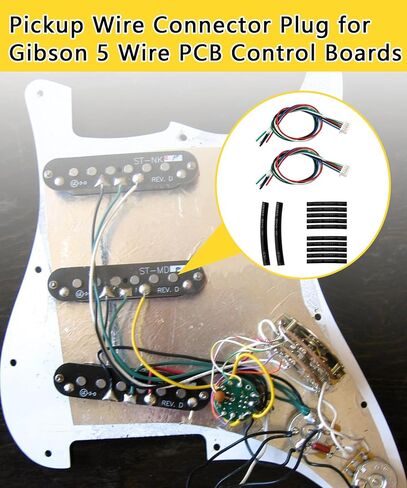 2pcs Guitar Pickup Quick Connectors Adapters Fits for Gibson 5 Wire PCB Control Boards.Guitar Pickup Connector Plug in Saudi Arabia