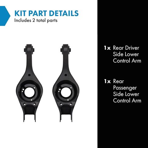 TRQ Rear Lower Control Arm Set Compatible with 2007-2012 Hyundai Elantra 2006-2010 Kia Optima 2007-2010 Rondo in Saudi Arabia