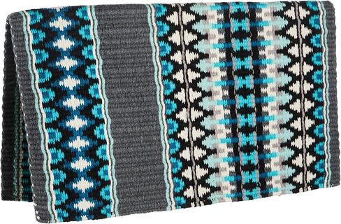 Mayatex Double Arrow 40x34 New Zealand Wool Saddle Bludle Blue 40in × 34in in Kuwait