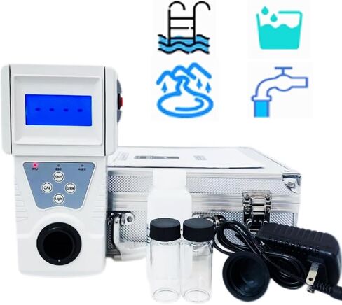 Portable Turbidimeter Turbidity Meter Turbidity Tester Kit Water Quality Tester with Formazine Standard Turbidity Solution Measuring Range 0 to 200 NTU for Liquids Turbidity Testing in Saudi Arabia