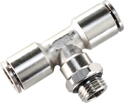 مؤشر ترابط موصل الهواء النحاسي على شكل حرف T مقرّن سريع ثنائي الاتجاه 2pcs in Kuwait