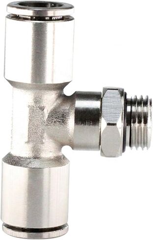 مؤشر ترابط موصل الهواء النحاسي على شكل حرف T مقرّن سريع ثنائي الاتجاه 2pcs in Kuwait