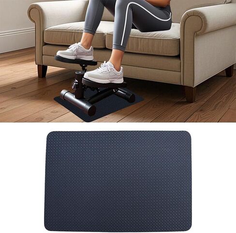 Double-Sided Non Slip Mat for Stepper Exercise Machine & Under Desk Mini Elliptical Exercise Equipment, Small Workout Floor Protection Mat for Seated Pedal Exerciser, Indoor Cycling Bike in Kuwait