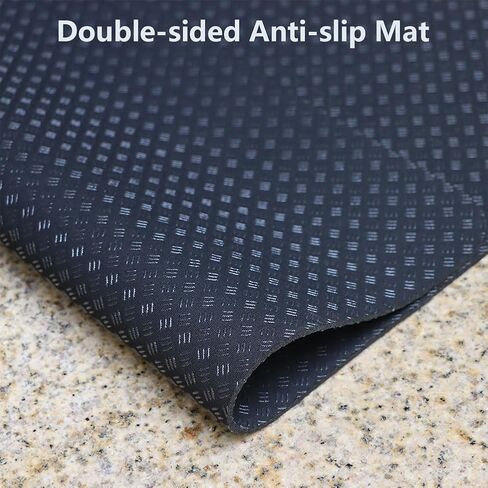 Double-Sided Non Slip Mat for Stepper Exercise Machine & Under Desk Mini Elliptical Exercise Equipment, Small Workout Floor Protection Mat for Seated Pedal Exerciser, Indoor Cycling Bike in Kuwait