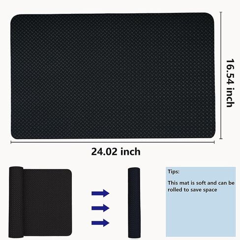 Double-Sided Non Slip Mat for Stepper Exercise Machine & Under Desk Mini Elliptical Exercise Equipment, Small Workout Floor Protection Mat for Seated Pedal Exerciser, Indoor Cycling Bike in Kuwait