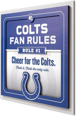 YouTheFan Officially-licensed NFL Fan Rules Wall Art, multiple layers, humorous team artwork sports fan motto, showcases funny rules, indoor decor in Saudi Arabia