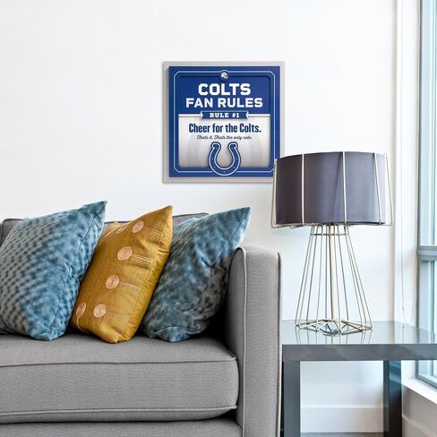 YouTheFan Officially-licensed NFL Fan Rules Wall Art, multiple layers, humorous team artwork sports fan motto, showcases funny rules, indoor decor in Saudi Arabia