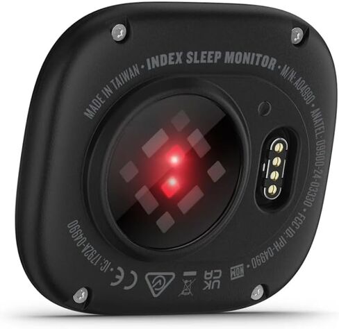 Garmin Index Sleep Monitor (S/M) - نطاق نوم ذكي مع مقاييس متطورة للتتبع والاسترداد ، HRV ، درجة حرارة الجلد وتتبع صحة المرأة ، Garmin Connect Connectible + Wearable4U PowerBank in Saudi Arabia