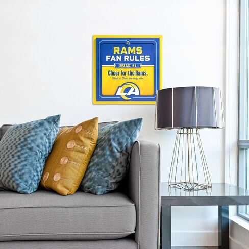 YouTheFan Officially-licensed NFL Fan Rules Wall Art, multiple layers, humorous team artwork sports fan motto, showcases funny rules, indoor decor in Saudi Arabia