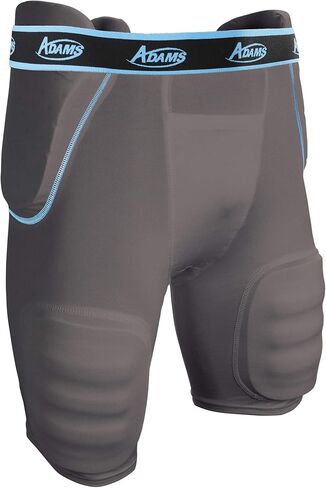 Adams High Rise Football Girdle Padded Compression Shorts with Integrated Hip, Tailbone and Thigh Pads, Football Protective Gear for Men, Varsity in Saudi Arabia