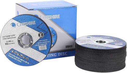 Cutting Discs - 4.5 Inch Fast Cutting Disc for Angle Grinder, Ultra-Thin Cut Off Wheels for Stainless Steel, Iron, and Metal, Professional Fast Stainless Steel Cut-Off Discs - (50 Pcs) in Saudi Arabia