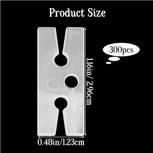 Xindojuz 300 PCS Balloon Ties Plastic Clips Ties Tool for Sealing H Shape Bulk Balloon Clips to Tie off Balloons for Wedding Prom Engagemenr Valentines School Birthday Party Decoration in Saudi Arabia