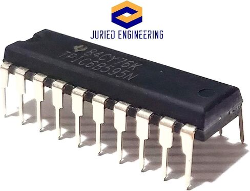 TPIC6B595N TPIC6B595 Power Logic 8-Bit Shift Register with 150mA/ch Breadboard-Friendly IC DIP-20 (Pack of 10) in Saudi Arabia
