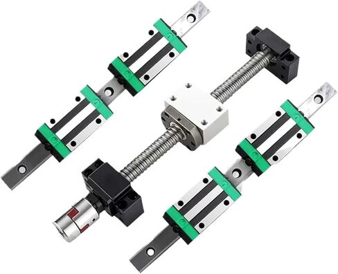 آلة التحكم في الكرة المزدوجة صامد الجوز 2PCS HGR15+DSG16H L300-1000MM+1 SET SFU1610 BALL SCELT+XB+4PCS HGW15CC للجزء (800 مم) in Saudi Arabia