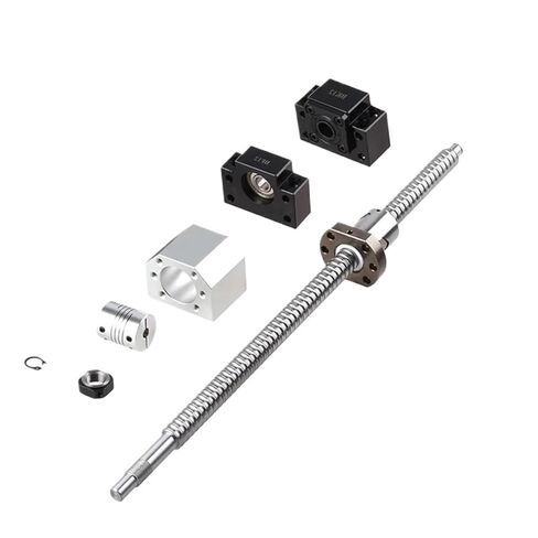 آلة التحكم في الكرة مزدوجة الجوز الجوز المسمار SFU1605 SET BALL SCREW C7 END MACHINED+1605 BALT NUT+NUT HOUBLE+BK/BF12 END SUPPERT+COUPLER (SFU1605-650MM) in Kuwait