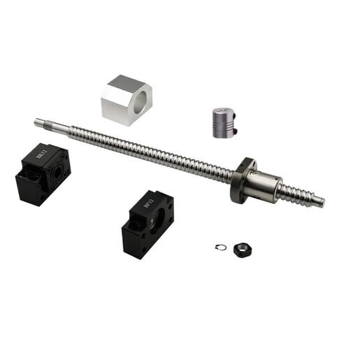 آلة التحكم في الكرة مزدوجة الجوز الجوز المسمار SFU1605 SET BALL SCREW C7 END MACHINED+1605 BALT NUT+NUT HOUBLE+BK/BF12 END SUPPERT+COUPLER (SFU1605-650MM) in Kuwait