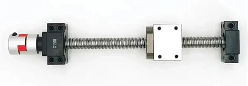 Double nut Ball Screw Control Machine Ball Screw Double Nut DFU2005 BKBF12 Ball Screw Set Length 150mm-1000mm End Processing Coupler Nut for Stepper Servo Motor(450mm) in Saudi Arabia