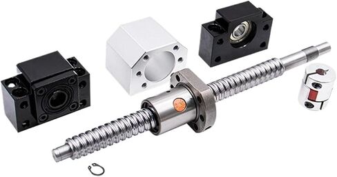 Metal Ball Screw nut Ball Screw Kit SFU1605 1610 450mm Ball Screw End Machined with BK12 BF12 +Single Nut +nut Holder+Coupling(SFU1610) in Saudi Arabia