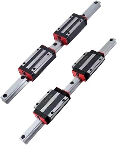Double nut Ball Screw Control Machine DFU2005 Ball Screw Set+4pcs HGH20CA Carriages Blocks +Linear Rails 2pcs HGR20 Square Guide for Machine(600mm) in Saudi Arabia