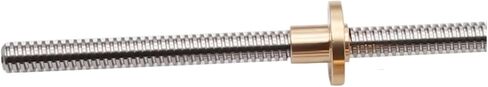 برغي الكرة المعدنية Nut T8 Lead Lead 100mm-500mm برغي الرصاص 8 مم براغي شبه منحرف ضوايا النحاس Leadscrew جزء CNC Pitch 2mm 8 مم (500 مم مع الجوز) in Saudi Arabia