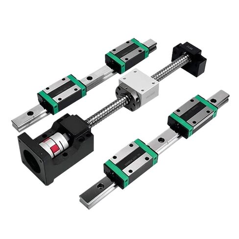 Double nut Ball Screw Control Machine 2Pc HGR20 Linear Guide+1Pc Ball Screw Set SFU2010+HGH20CA+HM15-57 L300-1000mm(300mm) in Kuwait