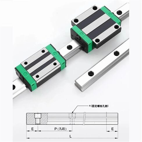 Double nut Ball Screw Control Machine 2Pc HGR20 Linear Guide+1Pc Ball Screw Set SFU2010+HGH20CA+HM15-57 L300-1000mm(300mm) in Kuwait