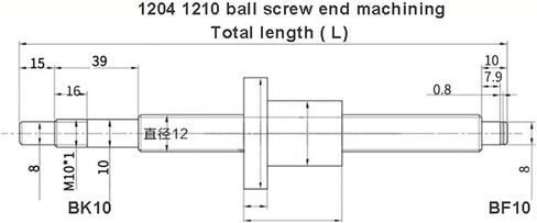 Double nut Ball Screw Control Machine 2Pcs HGR15 +4Pcs HGW15CC+DSG12H L300-1000mm+XB+1 Set SFU1204 Ball Screw for Part(650mm) in Saudi Arabia