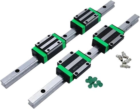 Double nut Ball Screw Control Machine 2Pcs HGR15 +4Pcs HGW15CC+DSG12H L300-1000mm+XB+1 Set SFU1204 Ball Screw for Part(650mm) in Saudi Arabia