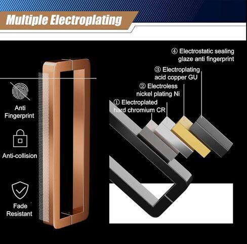 Mwang Highted Duty Stain Dutive Push Door Handle ، Bar Bar Bar Bar Barn Barn Barn Classe Class ، ودخول متجر المكتب ، وسكان المرائب البوابات (اللون: Black1 ، الحجم: 122.5 سم/48. in Kuwait