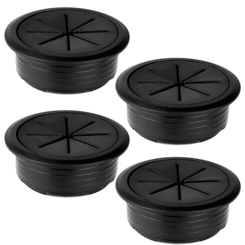 4pcs 2 بوصة المكتب Grommet غطاء ثقب الجدول المرن للكابلات معدات سطح المكتب إدارة الأسلاك in Saudi Arabia