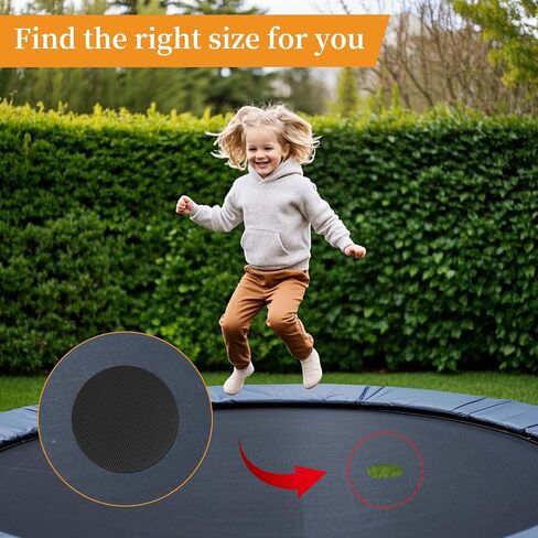 6pcs Trampoline Patch Repair Kit, 3.94x3.94in Self-Adhesive Rubber Trampoline Pad Replacement Parts with Scraper for Holes Tears in Mats Accessories (Round) in Saudi Arabia