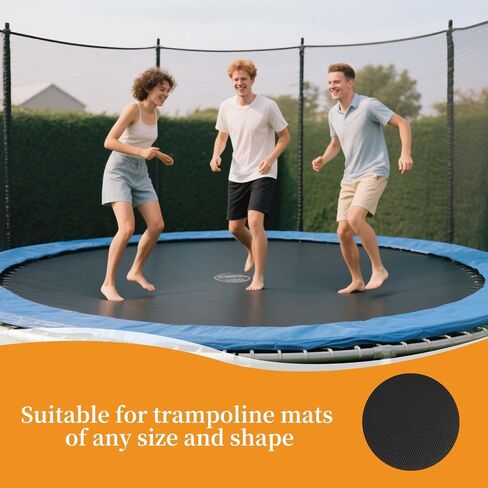 6pcs Trampoline Patch Repair Kit, 3.94x3.94in Self-Adhesive Rubber Trampoline Pad Replacement Parts with Scraper for Holes Tears in Mats Accessories (Round) in Saudi Arabia