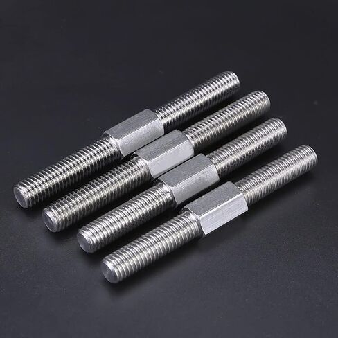 M10 Left and Right Thread Double End Thread Rod 304 Stainless Steel Stud Bolts Rod Tooth Stick Dual Head Threaded Bar (Color : M10x60mm) in Saudi Arabia